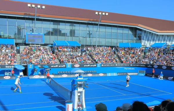 澳大利亚网球公开赛的网球比赛 — 图库照片