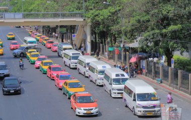 Thailand taxi mini bus