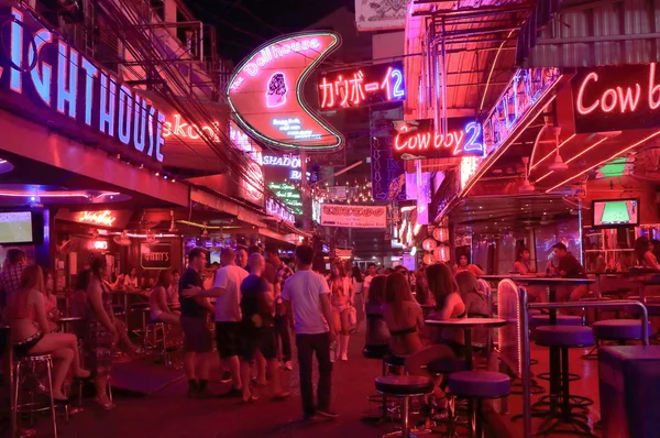 Red light district Bangkok Thailand