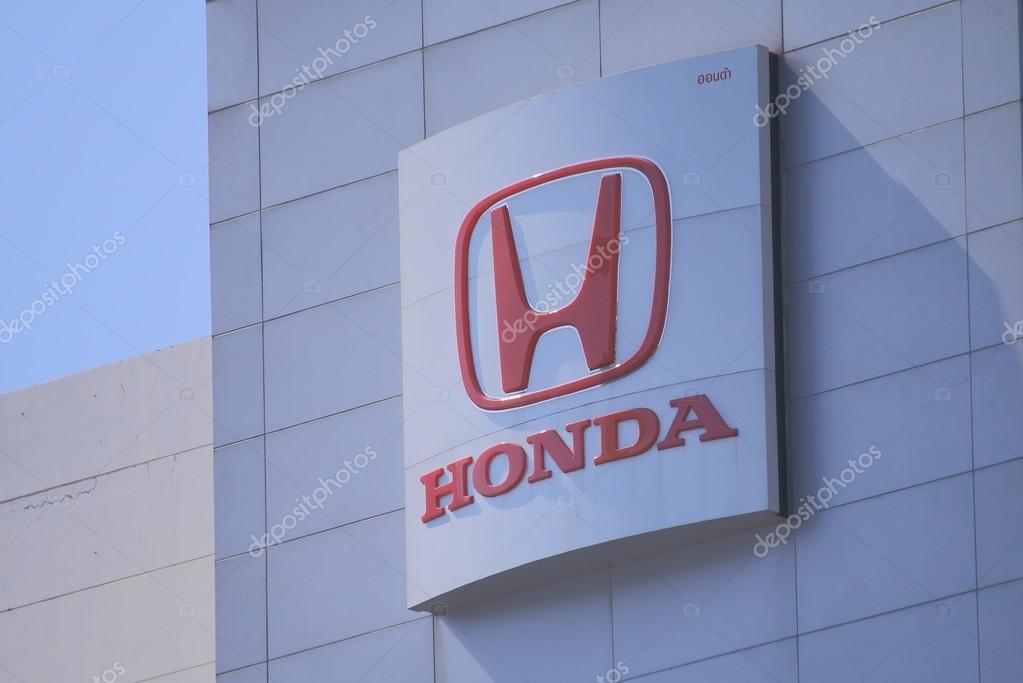 BANGKOK THAILAND - APRIL 19, 2015 HONDA, car manufacturer logo. HONDA is a Japanese multinational car and motorbike manufacturer founded in 1946.