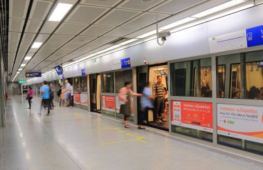 MRT subway station Bangkok Thailand