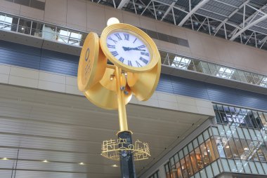 JR Osaka train station clock Japan