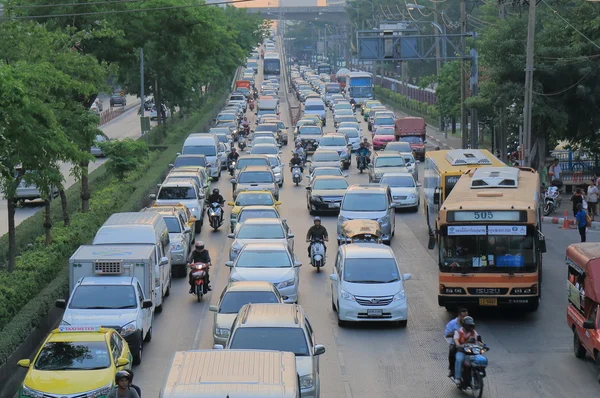 Traffic jam Bangkok Thailand — Stock Photo, Image