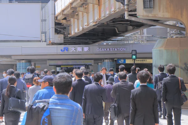 Commuters Osaka Japan — Zdjęcie stockowe