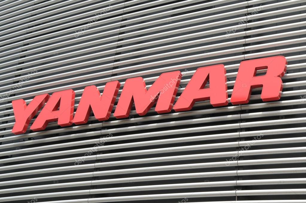OSAKA JAPAN - APRIL 24, 2015 Yanmar company. Yanmar is Japanese diesel engine manufacturer founded in 1912.