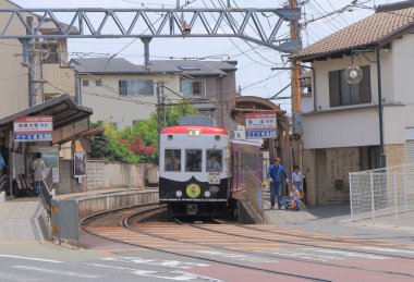Arashiyama train Kyoto Japan