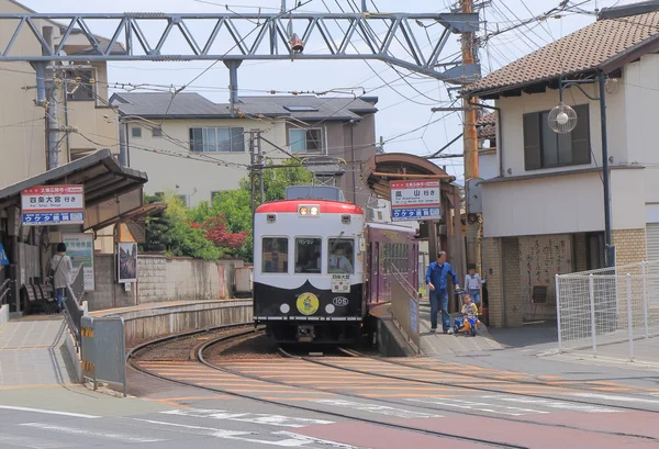 Arashiyama trem Kyoto Japão — Fotografia de Stock