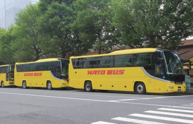 Tourist bus Hato Tokyo Japan