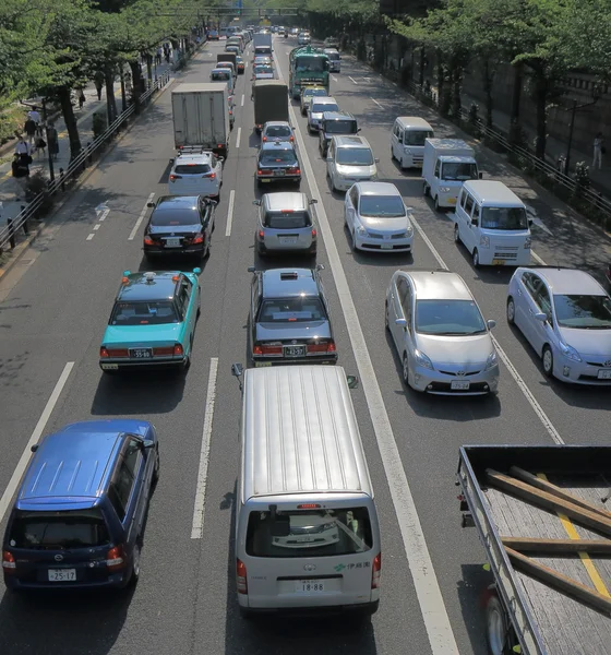 Traffic jam Tokyo Japan — Stockfoto