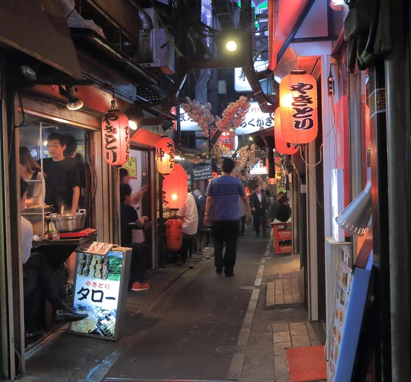 Night life back street Tokyo Japan — 스톡 사진