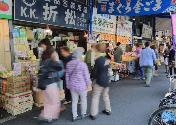 Τσουκίτζι αγορά του Τόκιο της Ιαπωνίας — Φωτογραφία Αρχείου