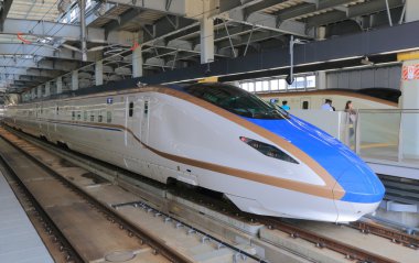 Hokuriku Sinkansen bullet train Japan