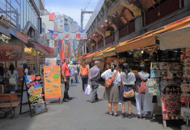 Ameyoko shopping arcade Tokyo Japan
