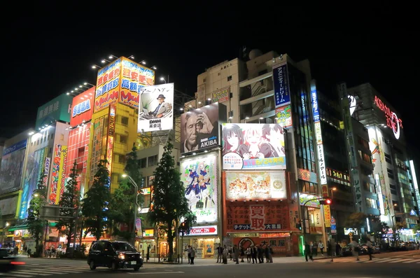 Akihabara night cityscape Tokyo — Stock fotografie