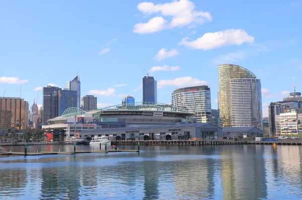 Melbourne havn cityscape - Stock-foto