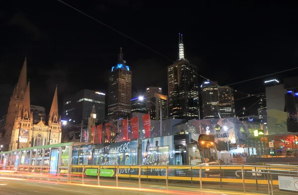 Melbourne bonde cityscape Austrália — Fotografia de Stock