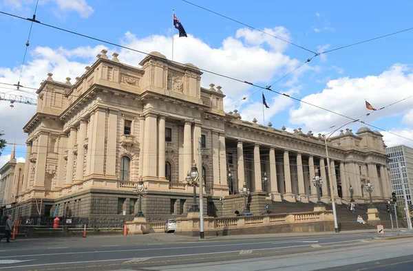 Historische architektur parlament von victoria melbourne — Stockfoto