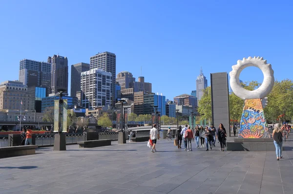 Melbourne Southbank cityscape Australia — Stock Photo, Image