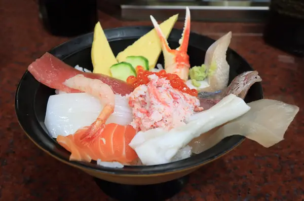 Mâncare japoneză fructe de mare sashimi — Fotografie, imagine de stoc