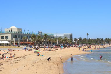 St Kilda beach Melbourne Avustralya