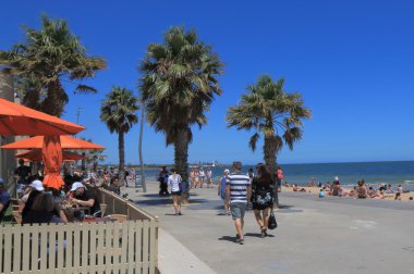 St Kilda beach Melbourne Avustralya