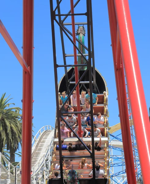 Luna park nöjespark Melbourne Australien — Stockfoto