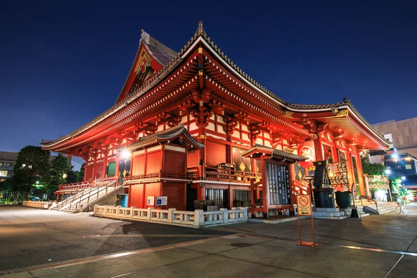 Sensoji temple natten — Stockfoto