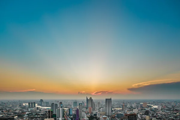 bir kuş bakışı Bangkok alacakaranlıkta