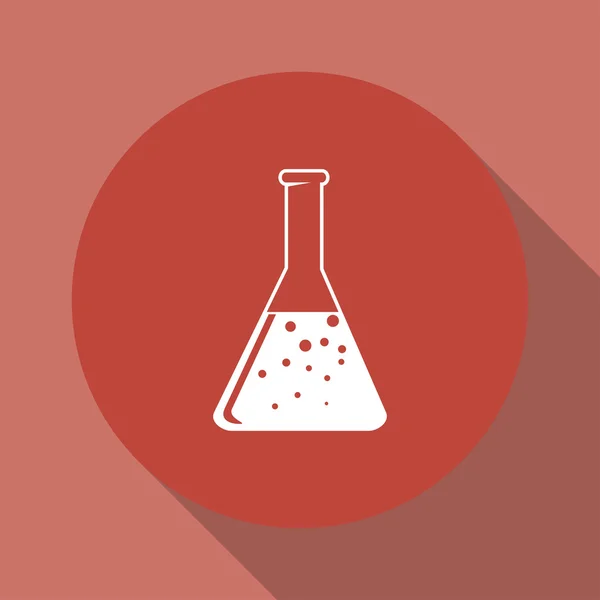 Laboratorium glas pictogram, vectorillustratie. platte ontwerpstijl — Stockvector