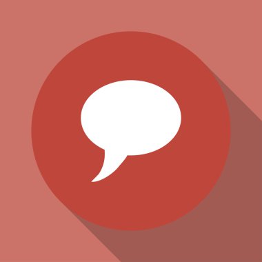 Sohbet düz simgesi .