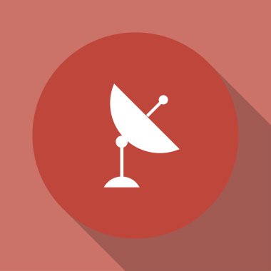 vektör uydu çanağı simgesine