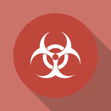 Biyolojik tehlike Icon - vektör web çizimi, 