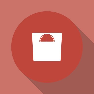 ağırlık simgesi. Düz tasarım stili.