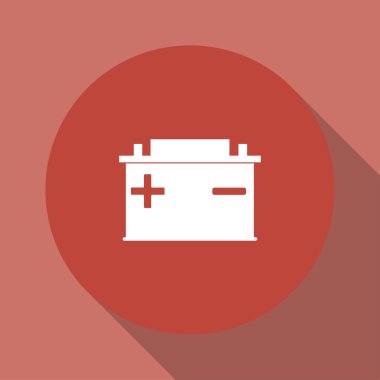 Araba akü vektör simgesi