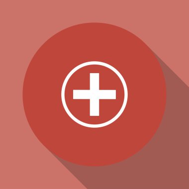 parlak düğme vektör tıbbi işareti