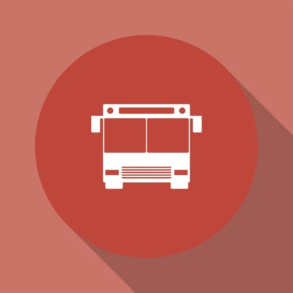 Λεωφορείο εικονίδιο. Επίπεδη σχεδίαση στυλ. — Διανυσματικό Αρχείο