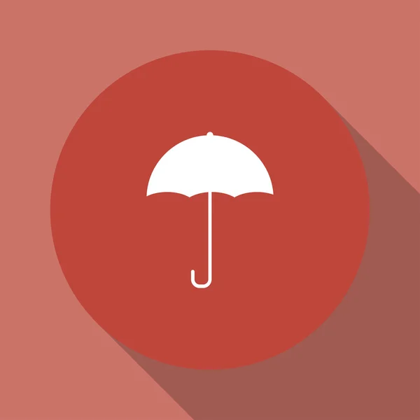 Parapluie signe icône. Symbole de protection pluie. Style design plat. — Image vectorielle