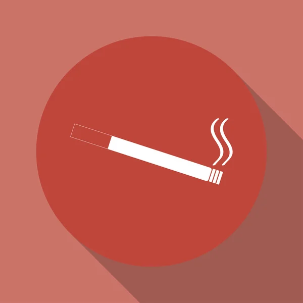 Cigarette icon. Flat design style. — Stock Vector