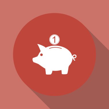 vektör kumbara simgesi