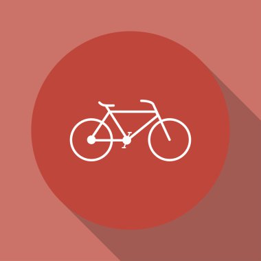 minimalist Bisiklet simgesi. vektör, eps 10