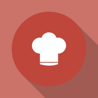 Şef kap vektör simgesi