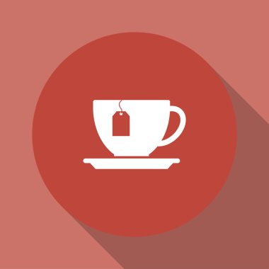 Fincan çay poşeti simgesiyle