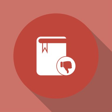 Kitap ikonu. düz tasarım biçimi 