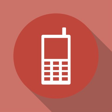 Telefon ikonu. düz tasarım biçimi 