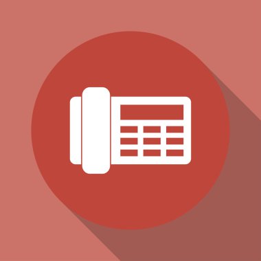 Telefon ikonu. düz tasarım biçimi 