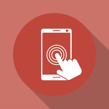 Dokunmatik ekran smartphone simgesini