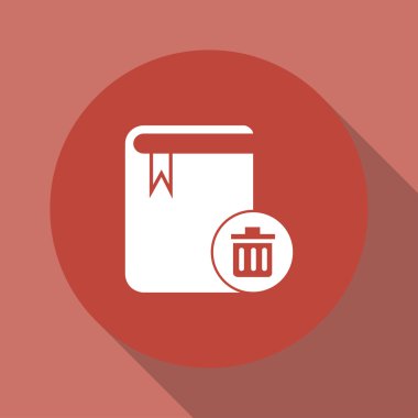 Kitap ikonu. düz tasarım biçimi 