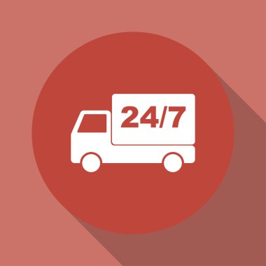 eve teslim, web simgesi. 