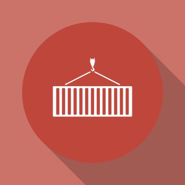 Vinç hareketli konteyner simgesi