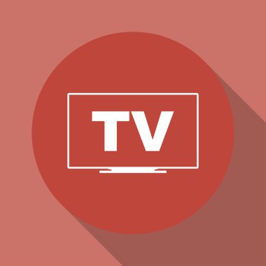 TV simgesi. Düz 